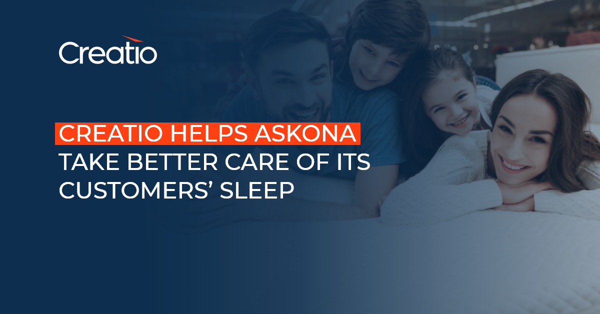 Creatio helps Askona take better care of its customers’ sleep | Creatio